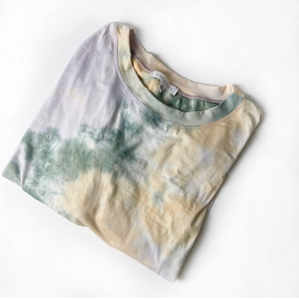 Socialite Tie Dye Print Pullover Sweatshirt size S